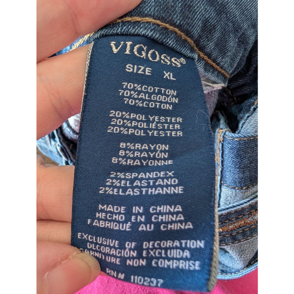 Vigoss Blue Denim Overalls Plus Size XL, Womens - Picture 2 of 10